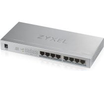 Zyxel GS1008HP Unmanaged Gigabit Ethernet (10/100/1000) Power over Ethernet (PoE) Grey