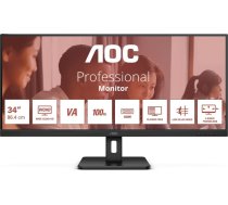AOC U34E2M computer monitor 86.4 cm (34") 3440 x 1440 pixels Wide Quad HD Black