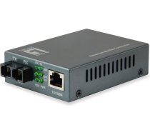 No Name LevelOne RJ45 to SC Fast Ethernet Media Converter, Single-Mode Fiber, 1310nm, 20km