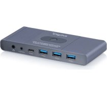 Digitus USB-C 3.0 HDMI KVM switch, 2-port, 4K60Hz, Core Line