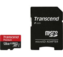 Transcend SD microSD Card 128GB Transcend SDXC UHS1 w/adapter