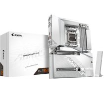 Gigabyte B850 AORUS STEALTH ICE Motherboard - AMD Ryzen 9000 Series CPUs, 14+2+2 Phases Digital VRM, up to 8200MHz DDR5 (OC), 2xPCIe 5.0 + 2xPCIe 4.0 M.2, WIFI 7, 5 GbE LAN, USB 3.2 Gen 2