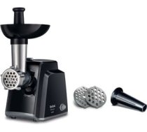 Tefal | Meat mincer | NE105838 | Black | 1400 W | Number of speeds 1 | Throughput (kg/min) 1.7 | The set includes 3 stainless steel sieves for medium or coarse grinding.