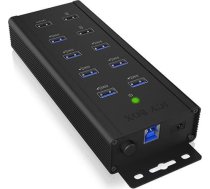 Raidsonic ICY BOX IB-HUB1703-QC3 USB 3.2 Gen 1 (3.1 Gen 1) Type-B 5000 Mbit/s Black
