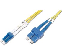 Digitus | Patch Cord | DK-2932-02 | Cable diameter 3 mm; Cable type: I-VH 2E9/125µ; Fiber diameter: 09/125µ; Connector 1/2: LC/SM | Yellow