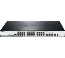 D-Link DGS-1510-28XMP/E network switch Managed L2/L3 Gigabit Ethernet (10/100/1000) Power over Ethernet (PoE) Black, Grey