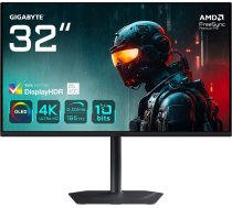 Gigabyte MO32U 31.5" OLED 4K UHD Gaming Monitor - 3840 x 2160, 165Hz, 0.03ms, 250 cd/m², Display HDR True Black 400, HDMI 2.1, Displayport 1.4