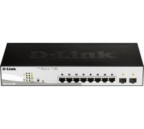 D-Link DGS-1210-08P Managed L2 Gigabit Ethernet (10/100/1000) Power over Ethernet (PoE) Black