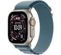 Apple Watch Ultra 3Â GPS + CellularÂ 49mmÂ Natural Titanium Case with Light Blue Alpine Loop - Small