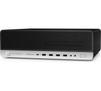 T1A - HP EliteDesk 800 G4 Refurbished i5-8500 8GB 256GB Win10 Pro SFF PC Black, Silver