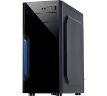 Inter-Tech Chassis INTER-TECH B-42 Black Midi Tower, ATX, 2xUSB2.0, Blue LED strip, PSU optional