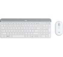 Logitech Slim Wireless Keyboard and Mouse Combo MK470 - OFFWHITE - NORDIC