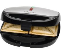 Clatronic ST/WA 3670 sandwich maker 800 W Black, Stainless steel