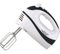 Adler | AD 4205 b | Mixer | Hand Mixer | 300 W | Number of speeds 5 | Turbo mode | White/Black