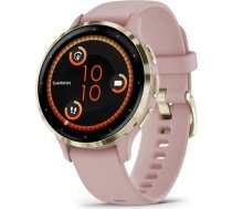 Garmin Venu 3S 3.05 cm (1.2") AMOLED 41 mm Digital 390 x 390 pixels Touchscreen Gold, Rose Wi-Fi GPS (satellite)