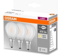 Osram LED BULB GLASS P40 4W E14 WW FR 3PCS 250