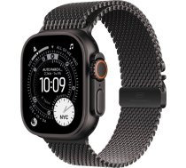 Apple Watch Ultra 3 GPS + Cellular 49mm Black Titanium Case with Black Titanium Milanese Loop - Medium