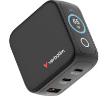 Verbatim - Mini GaN Charger 3-port 65W with Display