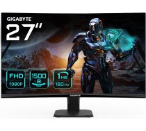 Gigabyte Gaming Monitor GS27FC EK1 27 " VA FHD 1920 x 1080 16:9 1 ms 250 cd/m² Black HDMI ports quantity 2 180 Hz