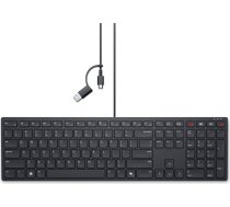 Dell | Collaboration Keyboard | KB525C | Keyboard | Wired | Russian (QWERTY) | Black | USB-C