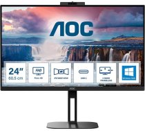 AOC V5 24V5CW computer monitor 60.5 cm (23.8") 1920 x 1080 pixels Full HD LED Black