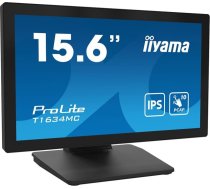 Iiyama ProLite T1634MC-B1S computer monitor 39.6 cm (15.6") 1920 x 1080 pixels Full HD LED Touchscreen Black