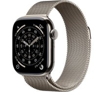 Apple Watch Series 11 GPS + Cellular 42mm Natural Titanium Case with Natural Milanese Loop