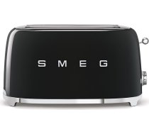 Smeg TSF02BLEU Toaster, 4 slice, black, metal body