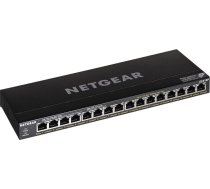 Netgear GS316P Unmanaged Gigabit Ethernet (10/100/1000) Power over Ethernet (PoE) Black