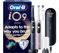 Oral B - iO9 Electric Toothbrush - Black & Rose - 2-Pack