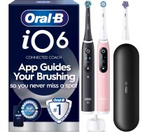 Oral B - iO6 Electric Toothbrush 2-Pack - Black & Pink