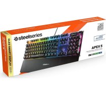 Steelseries Apex 5 Hybrid Blue Keyboard, English (US)
