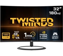Twisted Minds - 32 HDR (R1500) FHD 180Hz VA 1ms HDMI2.0 Gaming Monitor TM32CFHD180VA