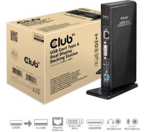 Club 3D CLUB3D USB Gen1 Type A Dual Display ( HDMI and DVI) DisplayLink™ Docking Station