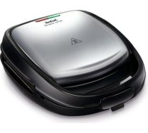 Tefal | SW341D12 Snack Time | Sandwich Maker | 700 W | Number of plates 2 | Number of pastry | Diameter cm | Stainless Steel/Black