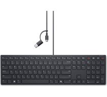 Dell | Collaboration Keyboard | KB525C | Keyboard | Wired | Ukrainian (QWERTY) | Black | USB-C