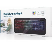 Gembird | Multimedia Keyboard | KB-UML-03 | Multimedia | Wired | US | Black