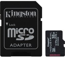 Kingston Technology 32GB microSDHC Industrial C10 A1 pSLC Card + SD Adapter