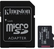 Kingston Technology 16GB microSDHC Industrial C10 A1 pSLC Card + SD Adapter