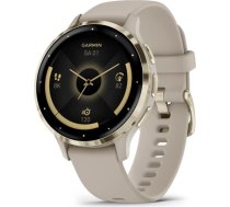 Garmin Venu 3S 3.05 cm (1.2") AMOLED 41 mm Digital 390 x 390 pixels Touchscreen Gold, Grey Wi-Fi GPS (satellite)