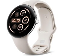 Google - Pixel Watch 3 45mm Bluetooth Silver / Porcelain