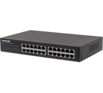 Intellinet 24-Port Gigabit Ethernet Switch, 24 x 10/100/1000 Mbit/s RJ45-Ports, IEEE 802.3az (Energy Efficient Ethernet), Desktop, 19" Rackmount, Metal
