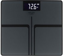 Adler Bathroom scale ADLER AD 8194s STRIPES rechargeable USB-C Black