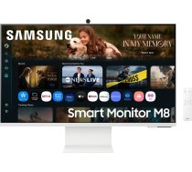 Samsung LCD Monitor|SAMSUNG|LS32FM801UUXDU|32"|Smart/4K|Panel VA|3840x2160|16:9|60 Hz|4 ms|Colour White|LS32FM801UUXDU