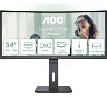 AOC CU34P3CV computer monitor 86.4 cm (34") 3440 x 1440 pixels UltraWide Quad HD LED Black