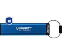 Kingston Technology IronKey 32GB Keypad 200, FIPS 140-3 Lvl 3 AES-256 Hardware Encrypted