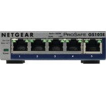 Netgear GS105E-200PES network switch Managed L2/L3 Gigabit Ethernet (10/100/1000) Grey