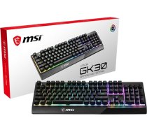 MSI VIGOR GK30 RGB MEMchanical Gaming Keyboard ' DE Layout, MECH. Membrane switches, 6-Zone RGB Lighting, RGB Mystic Light, water repellent keyboard design'