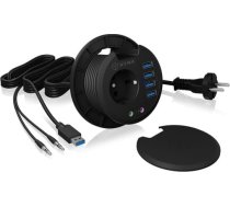 Raidsonic ICY BOX IB-HUB1430 socket-outlet Black
