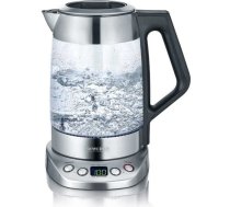 Severin WK 3479 electric kettle 1.7 L 3000 W Black, Stainless steel
